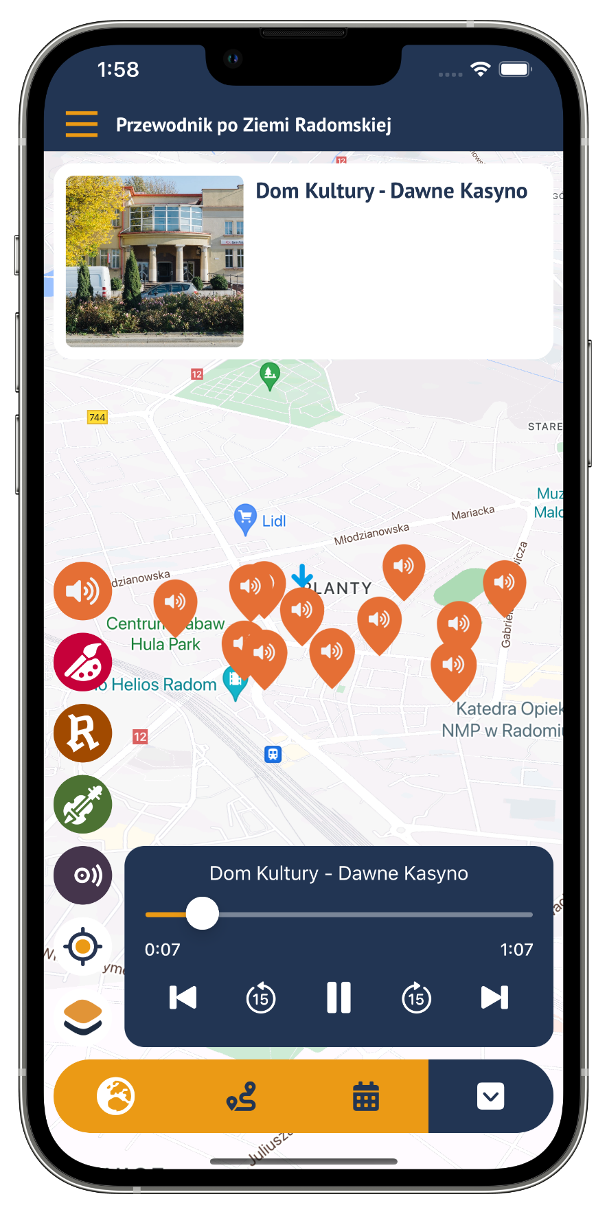 interactive map phones